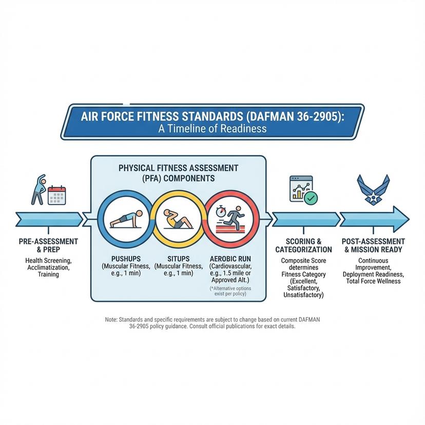 DAFMAN 36-2905 Regulations Infographic Summary